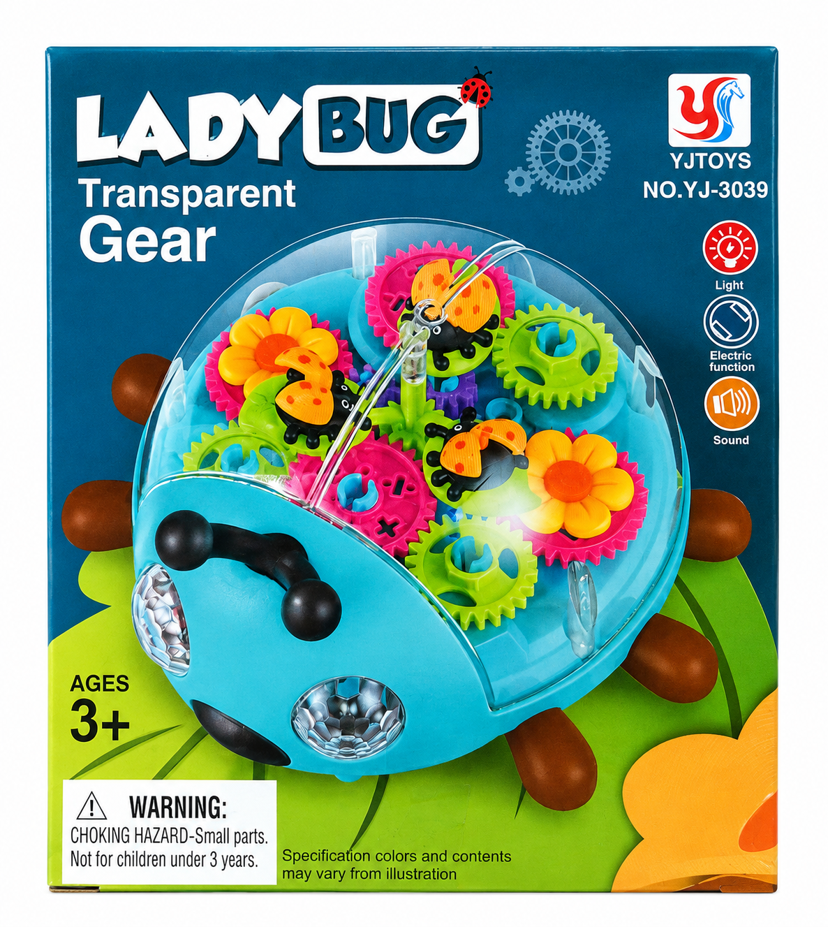 🐞 Ladybug Transparent Gear Toy