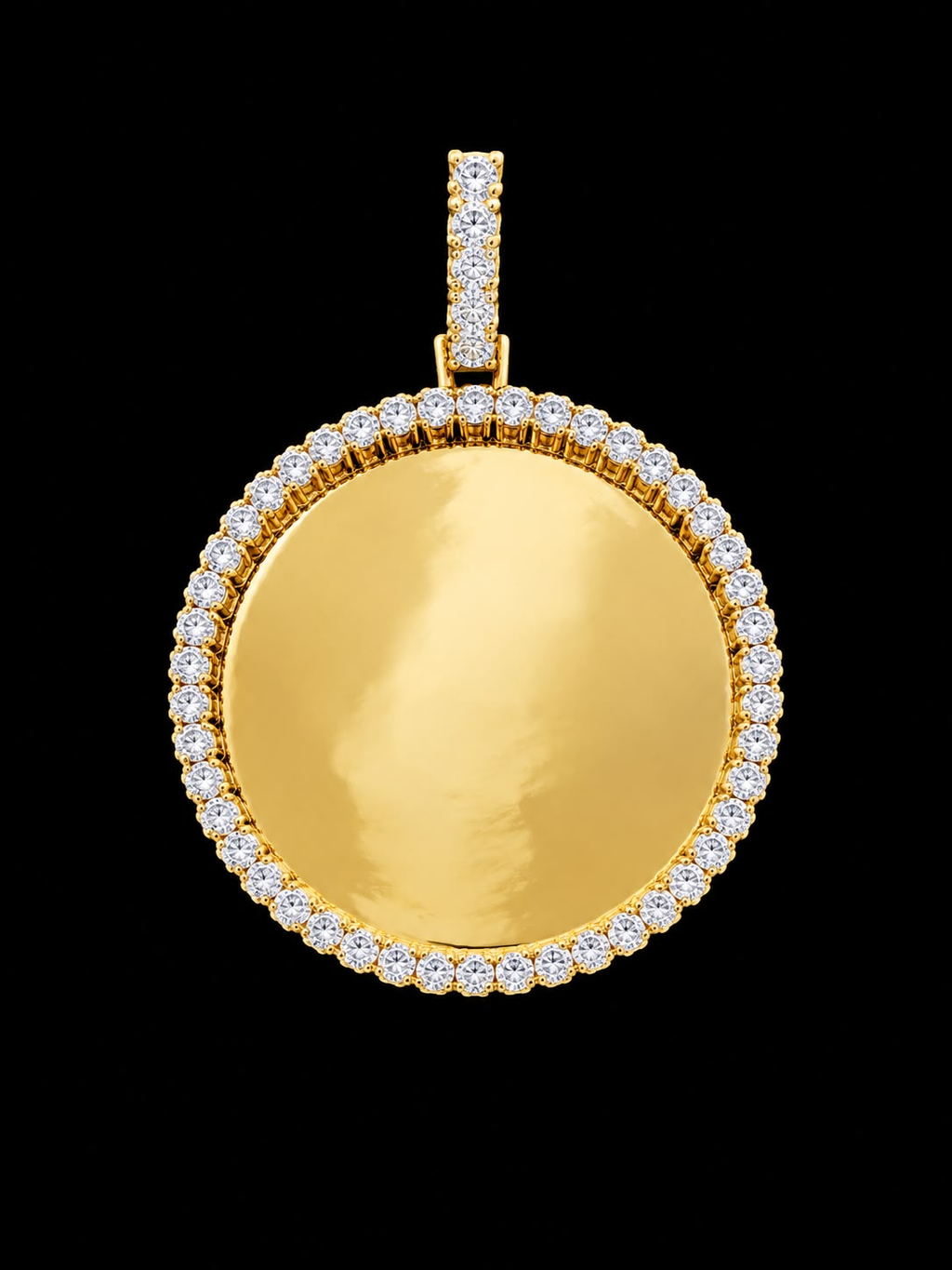 Classic Solitaire Custom Photo Pendant